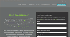 Desktop Screenshot of freelancewebprogrammer.com